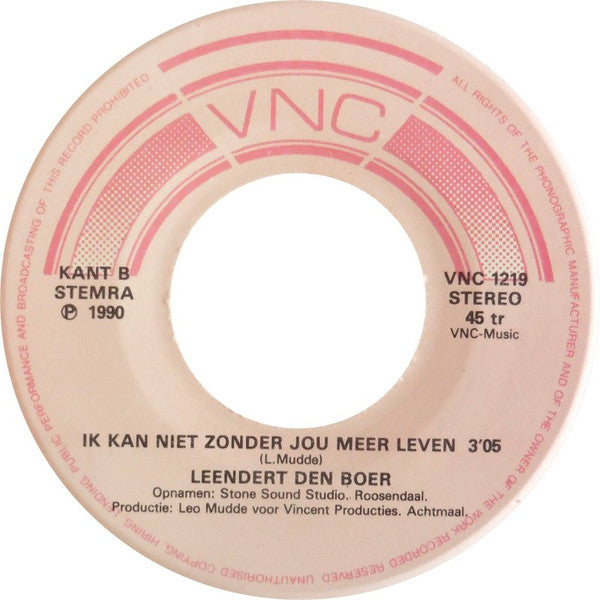 Leendert Den Boer - Breng Toch Eens 'N Bloemetje Mee 31464 Vinyl Singles Goede Staat