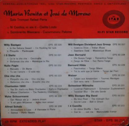 María Bonita Y José De Moreno - Ni Con Tico Ni Sin Ti (EP) Vinyl Singles EP VINYLSINGLES.NL