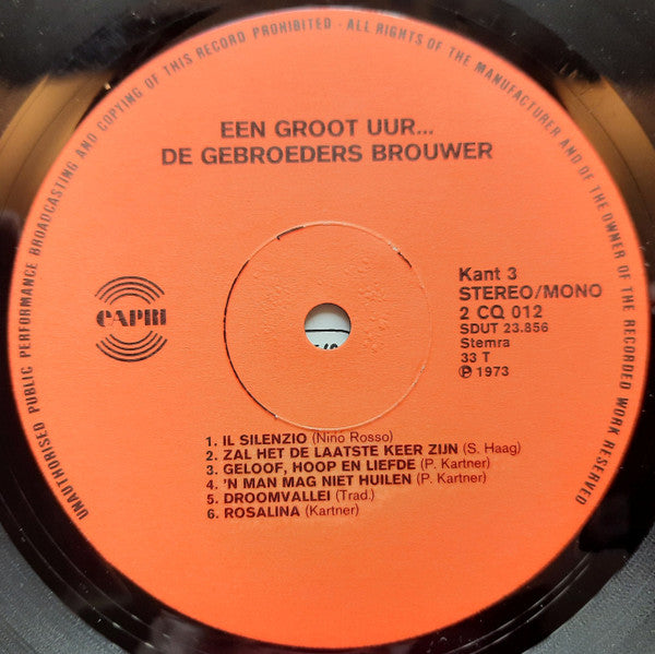 Gebroeders Brouwer - Een Groot Uur... (LP) 51204 Vinyl LP Dubbel Goede Staat