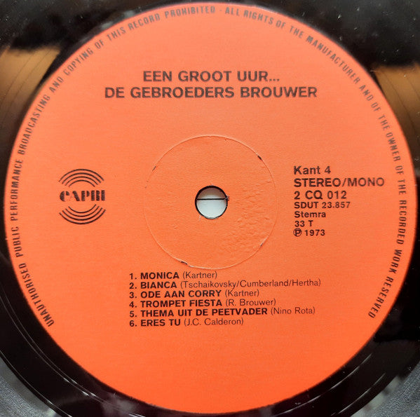 Gebroeders Brouwer - Een Groot Uur... (LP) 51204 Vinyl LP Dubbel Goede Staat