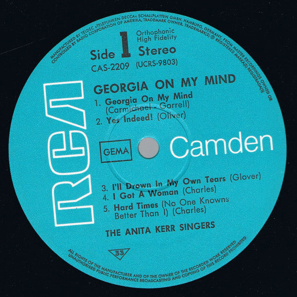 Anita Kerr Singers - Georgia On My Mind (LP) 49489 Vinyl LP VINYLSINGLES.NL