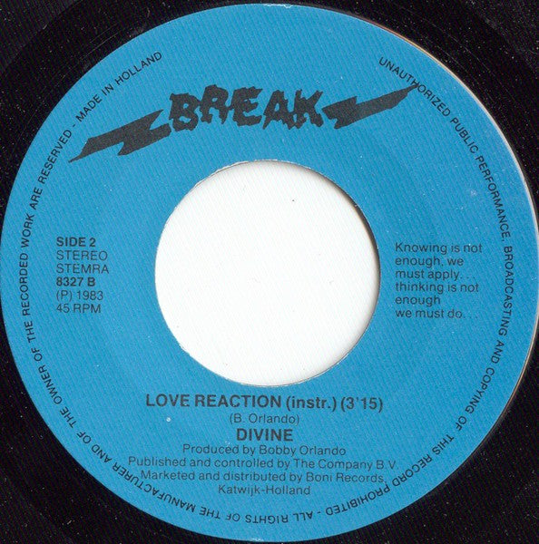 Divine - Love Reaction 14668 Vinyl Singles VINYLSINGLES.NL