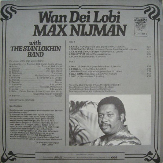 Max Nijman With The Stan Lokhin Band - Wan Dei Lobi (LP)