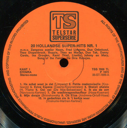 Various - 20 Hollandse Superhits (LP) 43609 43959 Vinyl LP VINYLSINGLES.NL