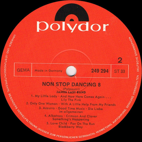 James Last - Non Stop Dancing 8 (LP) 49642 50378 Vinyl LP VINYLSINGLES.NL