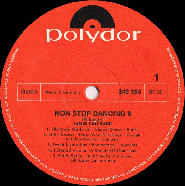 James Last - Non Stop Dancing 8 (LP) 49642 50378 Vinyl LP VINYLSINGLES.NL