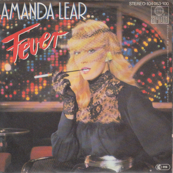 Amanda Lear - Fever Vinyl Singles Vinyl Very Good (VG) <br> Hoes Good Plus (G+)