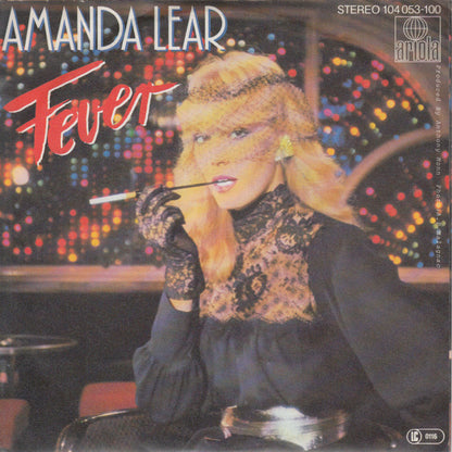 Amanda Lear - Fever Vinyl Singles Vinyl Very Good (VG) <br> Hoes Good Plus (G+)