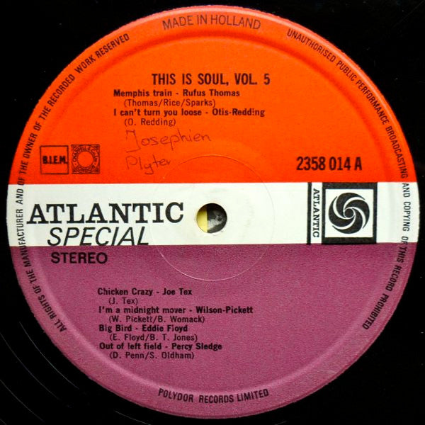 Various - This Is Soul Vol. 5 (LP) 40962 Vinyl LP Goede Staat