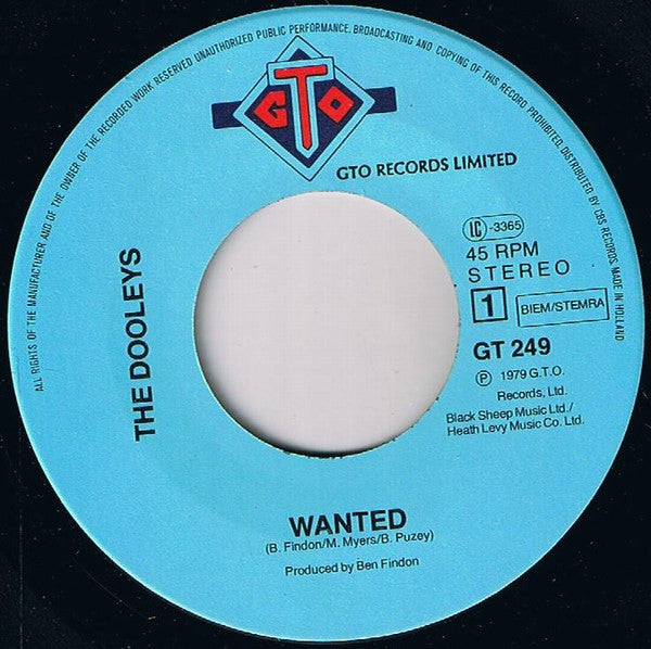 Dooleys - Wanted 17469 Vinyl Singles Goede Staat