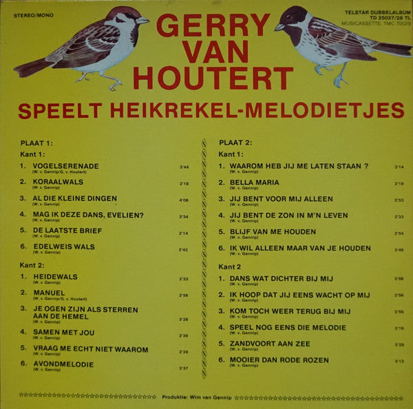 Gerry van Houtert - Gerry van Houtert Speelt Heikrekel-Melodietjes (LP) 49268 Vinyl LP Dubbel VINYLSINGLES.NL