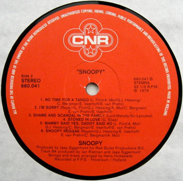 Snoopy - Snoopy (LP) 48204 Vinyl LP Zeer Goede Staat