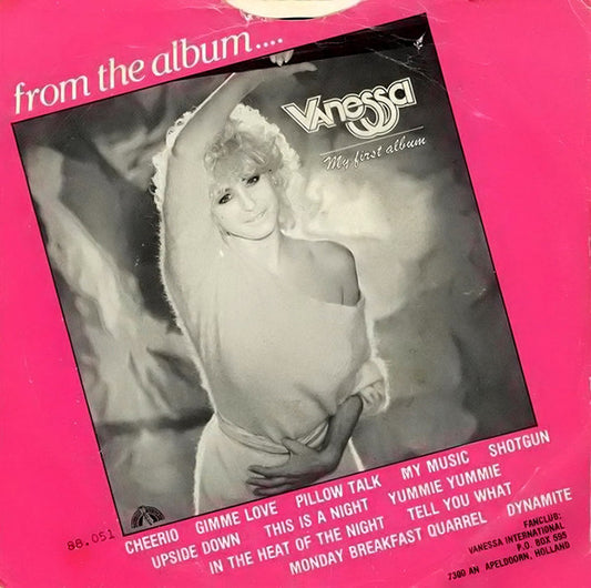 Vanessa - Cheerio 11404 Vinyl Singles Vinyl Zeer Goed / Hoesje Goed "VINYLSINGLES.NL"