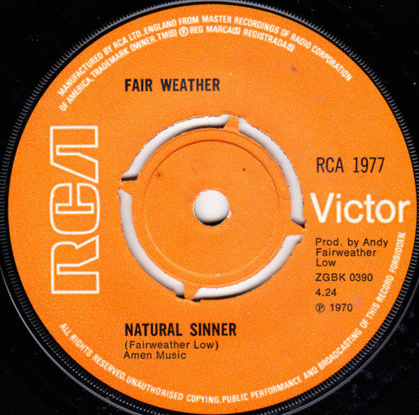 Fair Weather - Natural Sinner 23560 Vinyl Singles Goede Staat