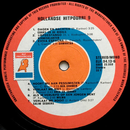 Various - Hollandse Hitpourri 9 (LP) 40758 40913 Vinyl LP VINYLSINGLES.NL