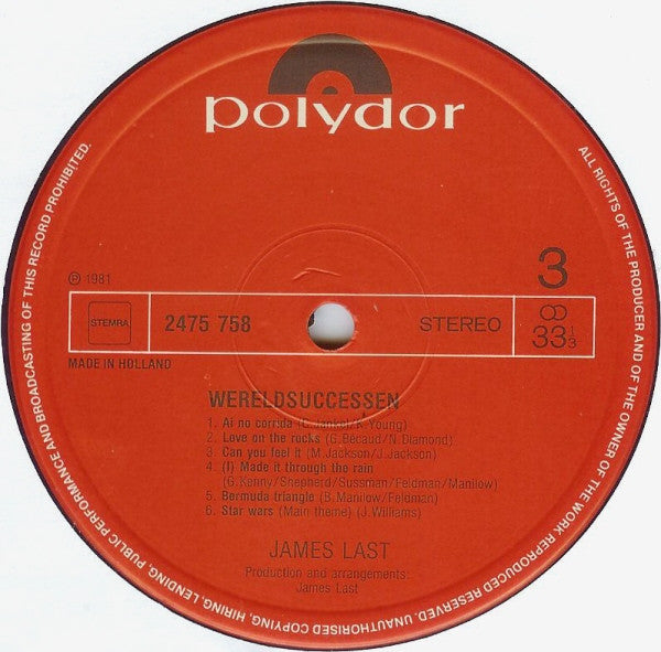 James Last - Wereldsuccessen (LP) 49644 45089 Vinyl LP Dubbel VINYLSINGLES.NL