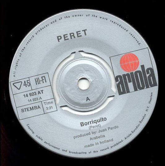 Peret - Borriquito 09135 Vinyl Singles Vinyl Zeer Goed / Hoesje Goed "VINYLSINGLES.NL"