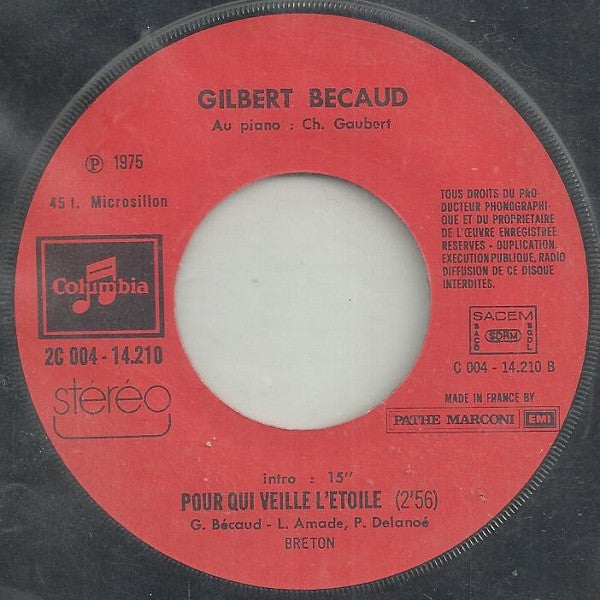 Bécaud - Laissez Aller 29574 Vinyl Singles Goede Staat