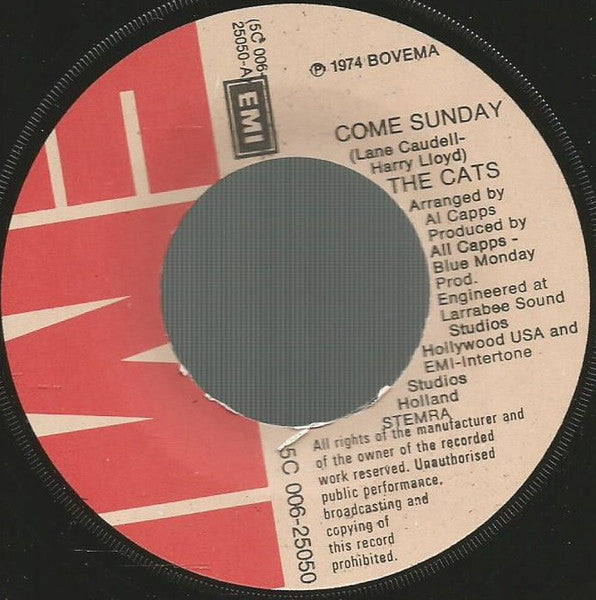 Cats - Come Sunday 37012 Vinyl Singles Goede Staat