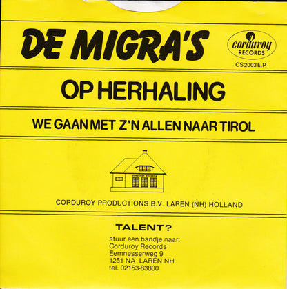 Migra's - Op Herhaling 11263 (B) Vinyl Singles Hoes: Redelijk