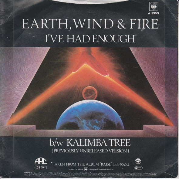 Earth, Wind & Fire - I've Had Enough 32015 Vinyl Singles Goede Staat