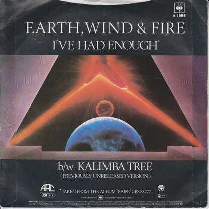 Earth, Wind & Fire - I've Had Enough 32015 Vinyl Singles VINYLSINGLES.NL