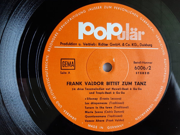 Frank Valdor - Bittet Zum Tanz (LP) 46271 Vinyl LP Goede Staat