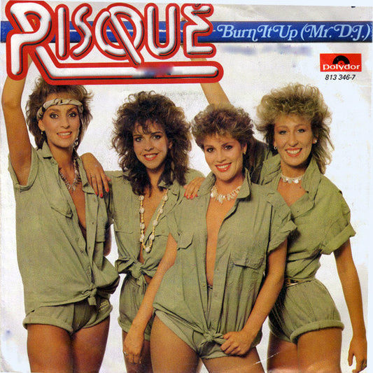 Risqué - Burn It Up (Mr. D.J.) Vinyl Singles Vinyl Very Good (VG) <br> Hoes Good Plus (G+)