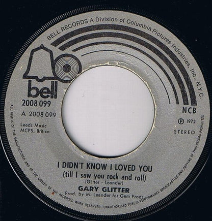 Gary Glitter - I Didn't Know I Loved You 08296 Vinyl Singles Goede Staat