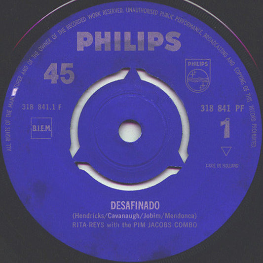 Rita Reys With The Pim Jacobs Combo - Desafinado 08668 31461 32149 Vinyl Singles Goede Staat