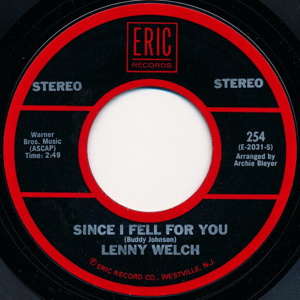 Lenny Welch / Bill Hayes - Since I Fell For You Vinyl Singles VINYLSINGLES.NL