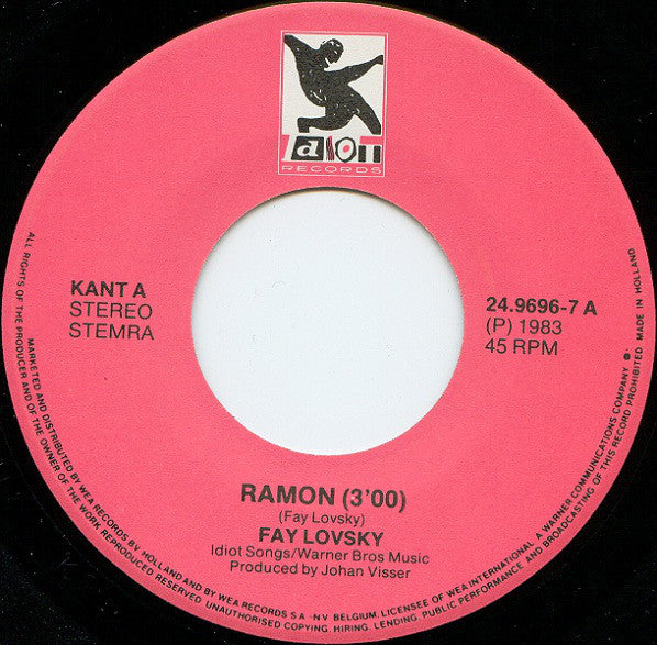 Fay Lovsky - Ramon 19255 Vinyl Singles Goede Staat
