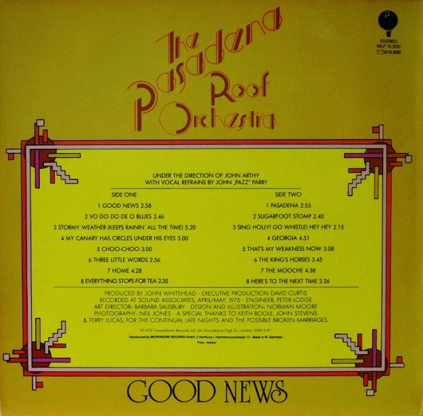 Pasadena Roof Orchestra - Good News (LP) 48396 Vinyl LP VINYLSINGLES.NL