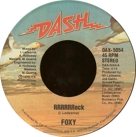 Foxy - RRRRRRock Vinyl Singles Vinyl Very Good (VG) <br> Hoes Good Plus (G+)