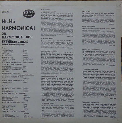 Vrolijke Jantjes - Hi-Ha-Harmonica - 28 Harmonica Hits (LP) 97-48255