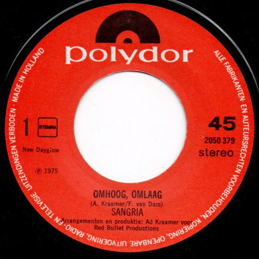 Sangria - Omhoog Omlaag 11795 Vinyl Singles VINYLSINGLES.NL