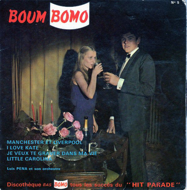 Luis Peña Et Son Orchestre - Boum Bomo - N° Vinyl Singles EP Vinyl Very Good (VG) <br> Hoes Good Plus (G+)