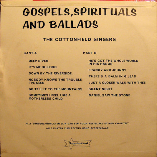 Cottonfield Singers - Gospels, Spirituals And Ballads (LP)