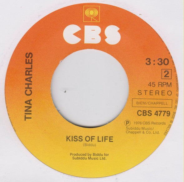 Tina Charles - Dr. Love Vinyl Singles Vinyl Very Good (VG) <br> Hoes Good Plus (G+)