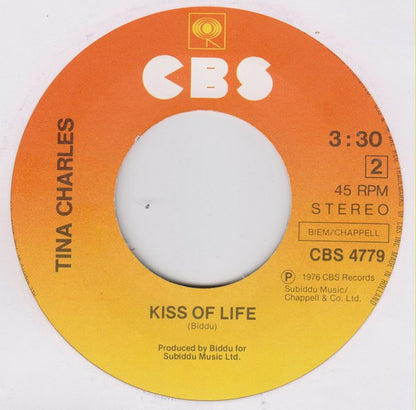 Tina Charles - Dr. Love Vinyl Singles Vinyl Very Good (VG) <br> Hoes Good Plus (G+)