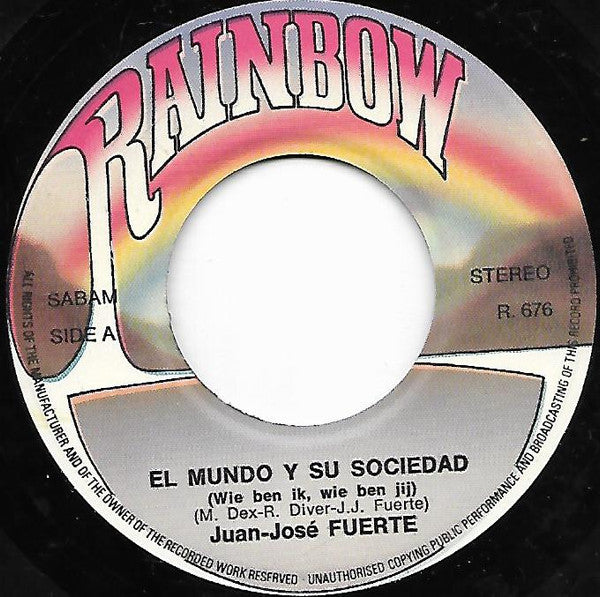 José Fuerte - El Mundo Y Su Sociedad 31045 Vinyl Singles VINYLSINGLES.NL