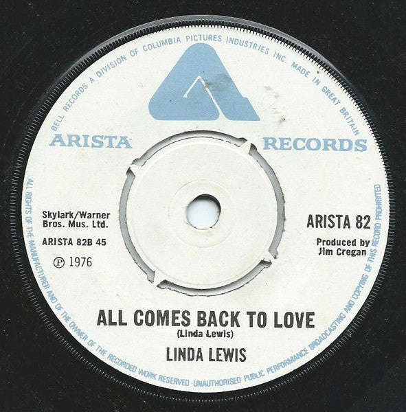 Linda Lewis - Winter Wonderland Vinyl Singles Vinyl Very Good (VG) <br> Hoes Good Plus (G+)