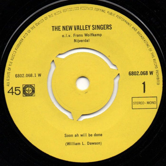 New Valley Singers - Steal Away Vinyl Singles Media: VG+ / Sleeve: G+ "VINYLSINGLES.NL"