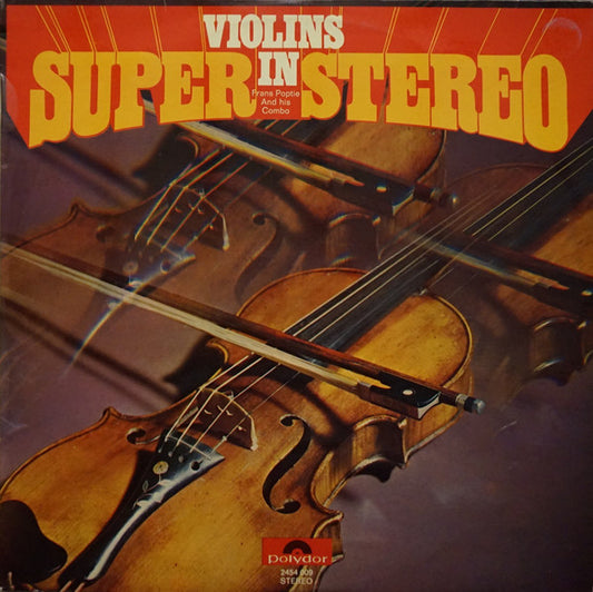 Frans Poptie And His Combo - Violins In Super Stereo (LP) 44351 Vinyl LP VINYLSINGLES.NL