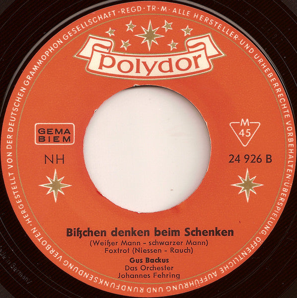 Gus Backus - Das Kleine Wunder Vom Grosen Gluck Vinyl Singles VINYLSINGLES.NL