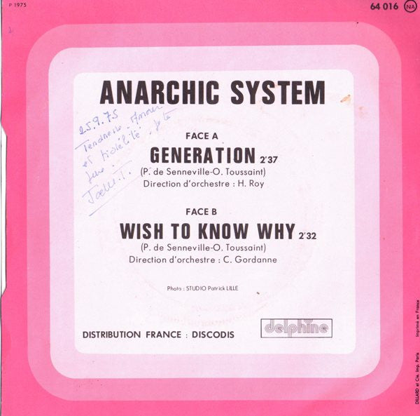 Anarchic System - Generation 31290 Vinyl Singles VINYLSINGLES.NL