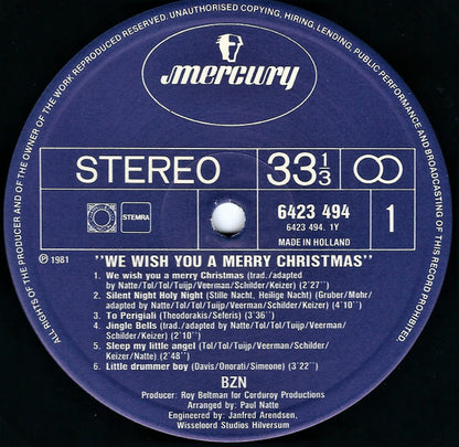 BZN - We Wish You A Merry Christmas (LP) 43861 Vinyl LP Goede Staat