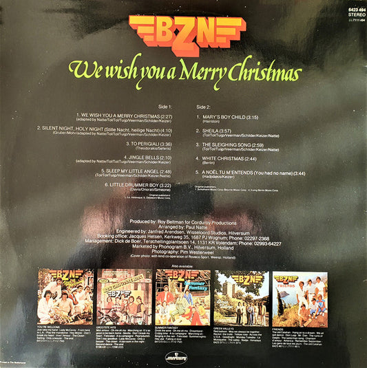 BZN - We Wish You A Merry Christmas (LP) Vinyl LP Vinyl Zeer Goed / Hoesje Goed "VINYLSINGLES.NL"