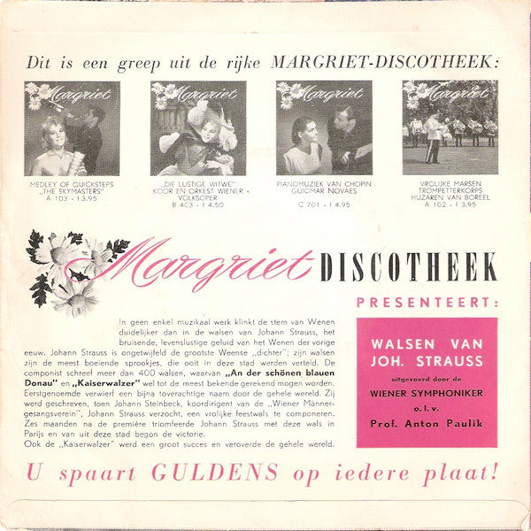 Wiener Symphoniker - Walsen Van Joh. Strauss (EP) 10375 07854 18205 22683 Vinyl Singles EP VINYLSINGLES.NL