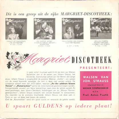 Wiener Symphoniker - Walsen Van Joh. Strauss (EP) 10375 07854 18205 22683 Vinyl Singles EP VINYLSINGLES.NL